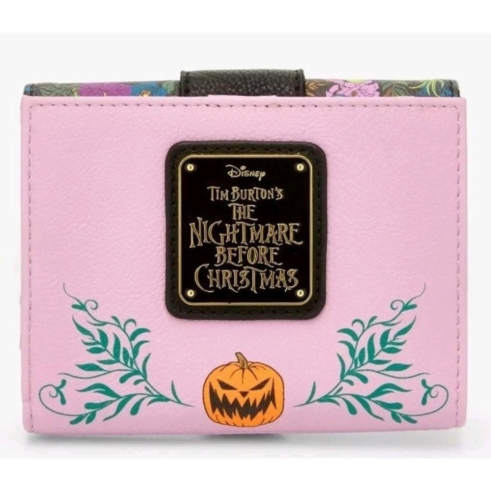 Loungefly Nightmare Before Christmas Oogie Boogie Floral Buckle Backpack Wallet - Picture 4 of 9